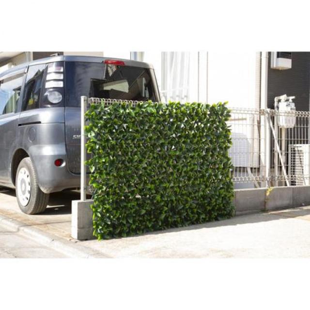 アイリスオーヤマ DECO GREEN 伸縮フェンス GF-180DG ダークグリーン 120×45cm〜30×255cm フェイクグリーン 目隠し 庭 ベランダ_3