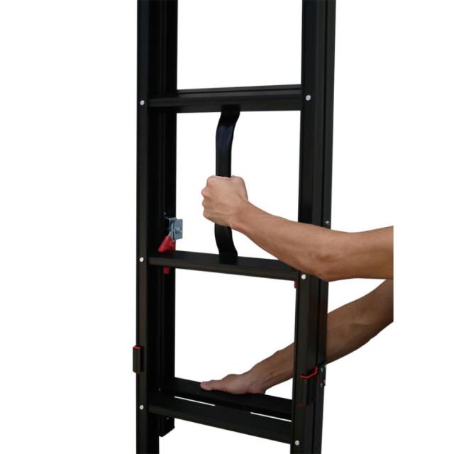 【I】ALINCO(アルインコ) ANP-34B ブラック仕様 アルミ2連はしご ハンディロック式 【代引不可/北海道・沖縄・離島不可】_3