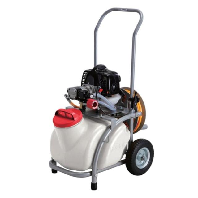 工進(KOSHIN) エンジン式 セット 動噴 タンク 25L ES-25T 2サイクル エンジン 6mm ホース 20m 消毒 防除 除草 鉄砲