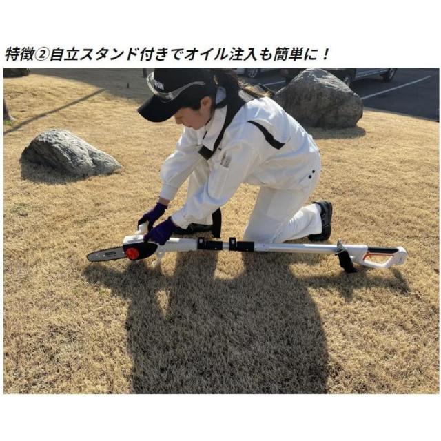 工進(KOSHIN) 18V 充電式伸縮ポールチェンソー SPS-180T-AAA-0　バッテリー・充電器付 剪定 高枝 軽量 スマートコーシンシリーズ_3