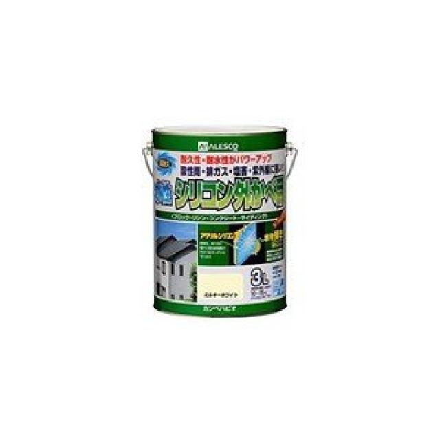 カンペハピオ 水性シリコン外かべ用 ミルキーホワイト 3Lの通販は 5,425円