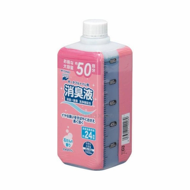 トンボ ポータブルトイレ用消臭液 消臭＋除菌 洗浄剤配合 １０００ｍｌ