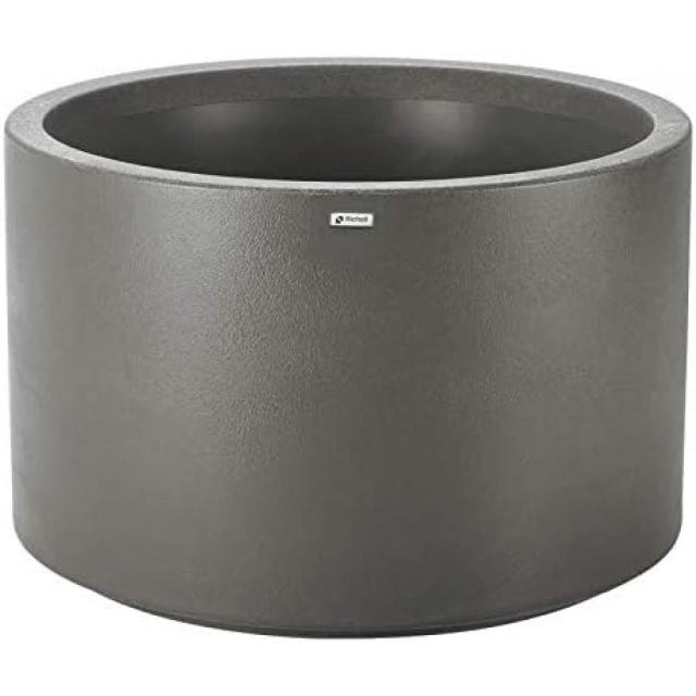 【I】【法人限定】リッチェル タウンプランターWS 丸90型 プレーン ダークグレー 底面給水機能付き 大型プランター 【北海道・沖縄・離島 配送不可】の通販は 53,450円