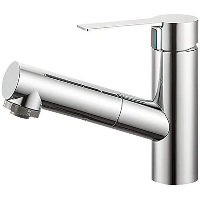 【在庫有・即納】三栄水栓 SANEI K37531JV-13 シングルスプレー混合栓　ワンホール混合栓　混合栓の通販は