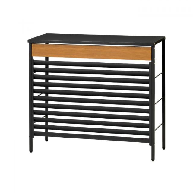 タカショー(TAKASHO) 美WOOD 室外機カバー ブラック×ナチュラルウッド/A  BEW-ST04NW　屋外 エアコンの通販は 29,988円