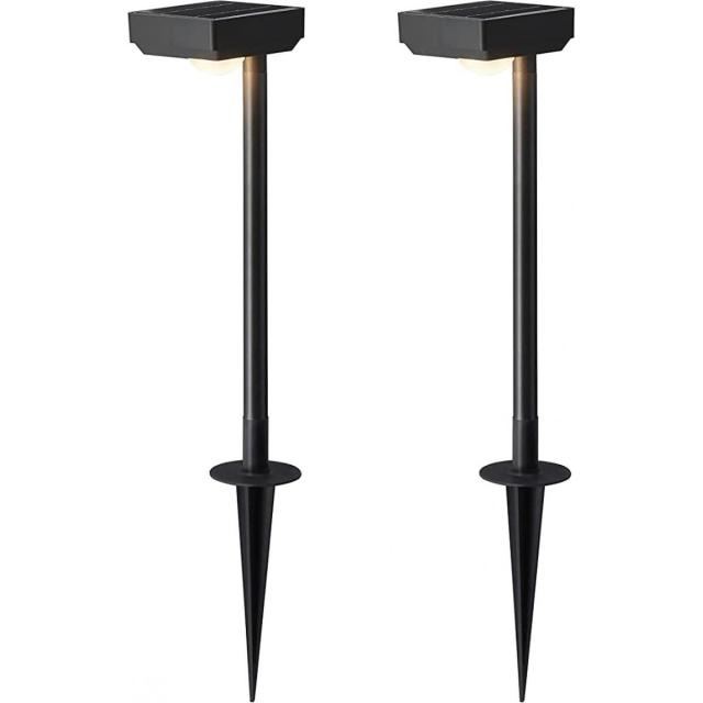 タカショー Takasho ソーラーライト ひかりノベーション SUNCHARGE 花のひかり 2個セット LGS-LH02P ブラック ライトアップ エコ