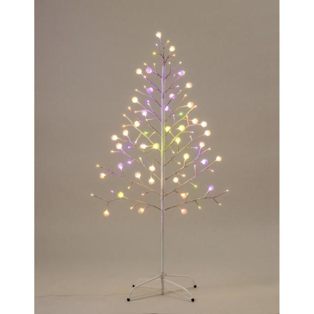 タカショー イルミネーション 彩プレミアム TOKKAツリー M LGT-T02MCM クリスマスツリー LED 150cm 低電力 点灯 パターン 屋内 屋外_4
