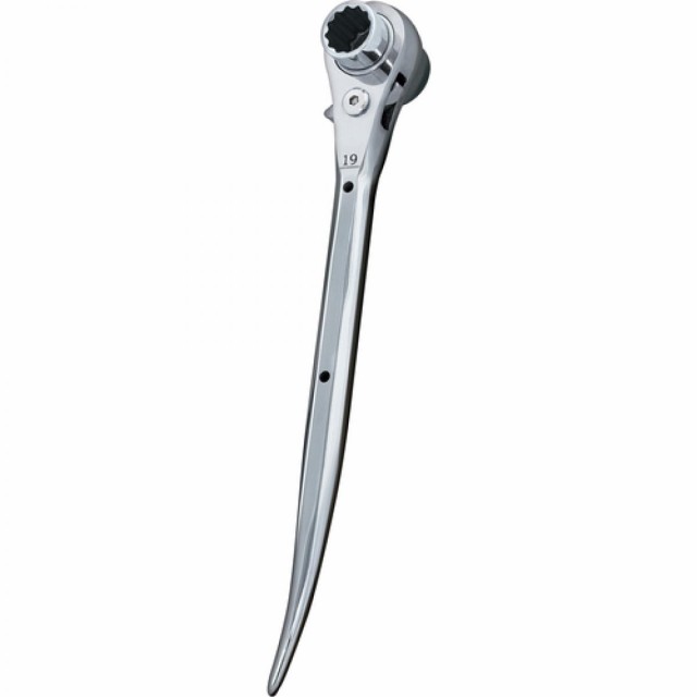 イチネン マストツール ラチェットレンチ 19/24 曲がり 八角形状グリップ シルバー MUSTTOOLの通販は 7,090円