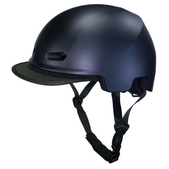 キャプテンスタッグ 自転車 ヘルメット Cabeza カベサ L マットブラック Y-6493 SG基準適合 バイザー付 ソフトシェル アジアンフィット