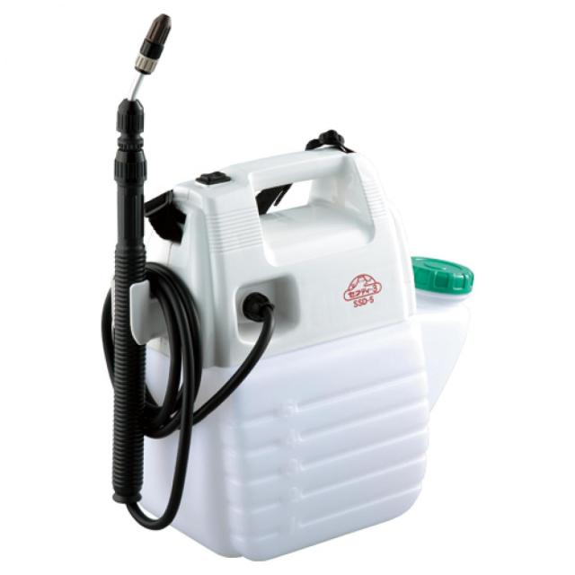 セフティー3 電池式噴霧器 5L ホース1.7m ノズル40~90cm 1頭口 SSD-5 園芸 除草剤散布 水やり 伸縮ノズル 肩掛けベルト付