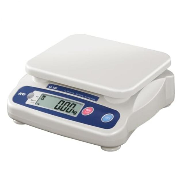 A&amp;D 取引証明用 デジタルはかり SJ-12K ≪ひょう量:12kg 最小表示:0.01~0.02kg(使用範囲:0.1~12kg) 皿寸法:230(W)*190(D)mm 検定付:使用地区制限なし≫