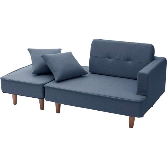 【I】セルタン CELLUTANE カウチソファ NAP 2人掛け 脚置き付 インディゴブルー A969p-626DBLくすみカラー コンパクト ソファ【受注生産品】の通販は