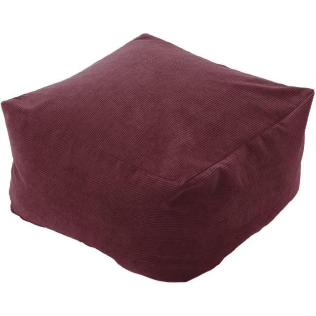 【I】セルタン(CELLUTANE) ビーズクッション QUBE XLサイズ ヴィンテージスタイル コーデュロイレッド 【受注生産品】