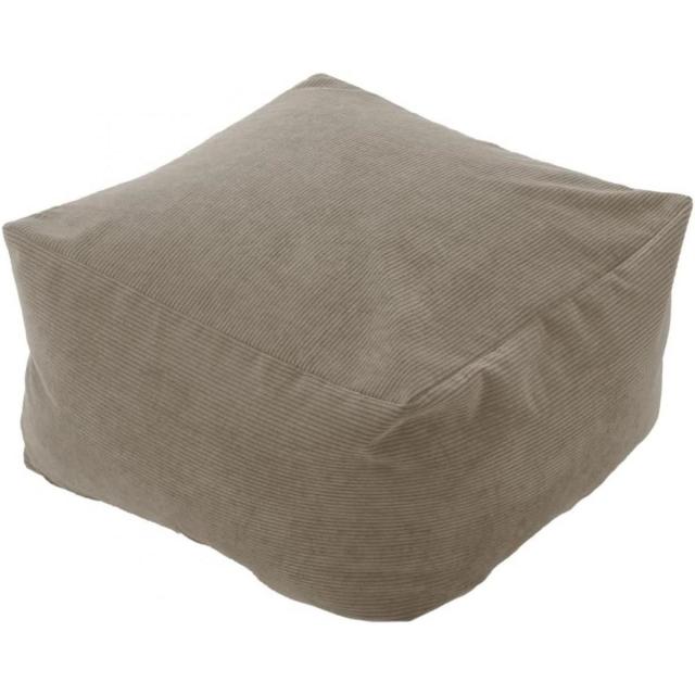 【I】セルタン(CELLUTANE) ビーズクッション QUBE XLサイズ ヴィンテージスタイル コーデュロイベージュ  【受注生産品】の通販は 13,500円