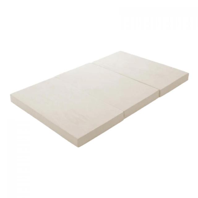 【I】 セルタン マットレス セミダブル  三つ折り ウレタン アイボリー 高反発 日本製 極厚 A1216a-252IV CELLUTAN【受注生産品】