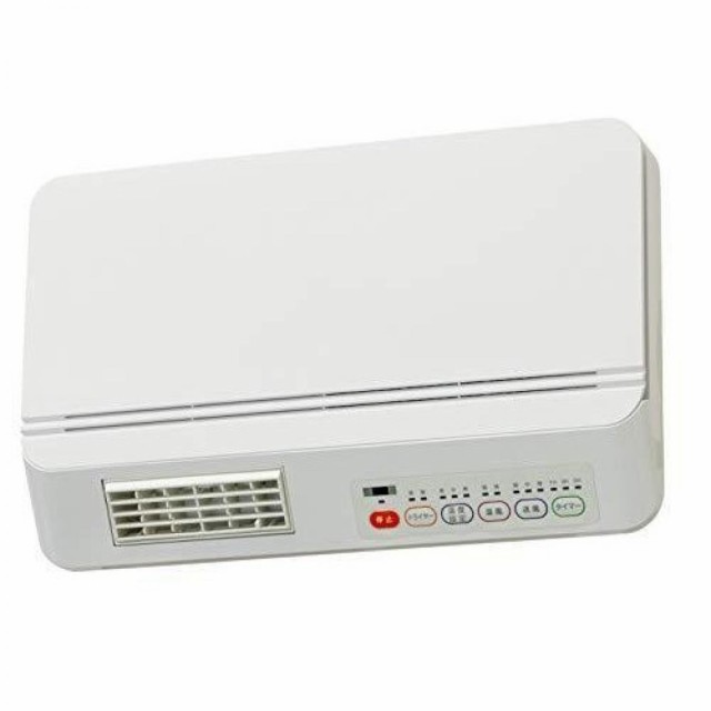 【在庫有・即納】 山善（YAMAZEN） 壁掛式 脱衣所温風ヒーター DFX-RJ12(W) 温風/送風切替 リモコン付 ドライヤー機能付 切タイマー付 暖房の通販は