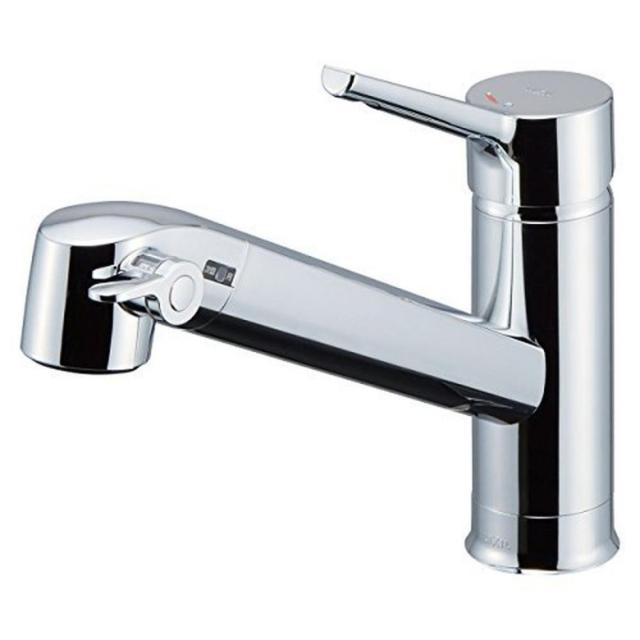 LIXIL（リクシル） INAX キッチン用 浄水器内蔵シングルレバー混合水栓 エコハンドル RJF-871Y 11,849円
