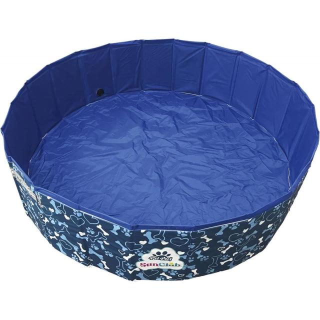 【2F】 【在庫有・即納】 JILONG(ジーロン) フォールディングプール ペット用 120×120×30cm 水抜き栓付き JL-685436 ブルー 中型 犬 子供 プール 水遊び 水浴びの通販は 4,921円