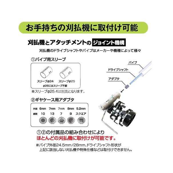 アイデック｜除草とカルチ効果 ロータリーウィーダー ロング ARW-TK10L 8連 削り幅 200mm エンジン刈払機用アタッチメントの通販はau  PAY マーケット AZTEC au PAY マーケット－通販サイト