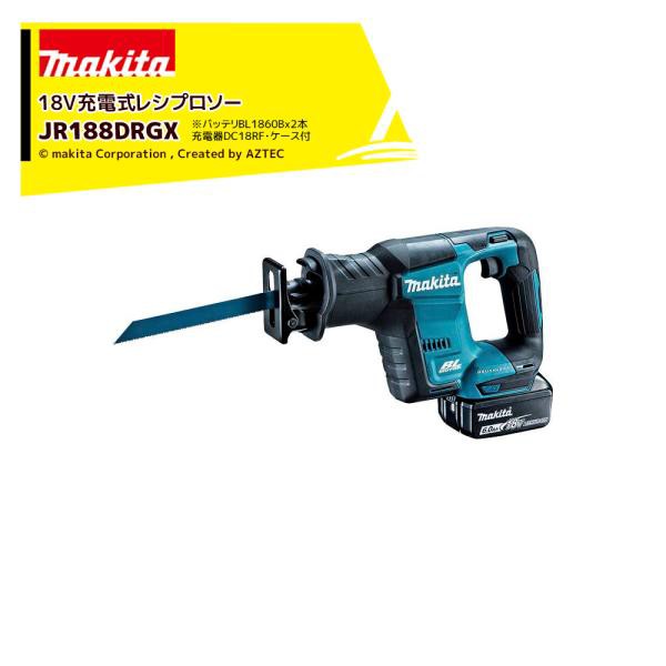 マキタ｜18V 充電式レシプロソー 6.0Ah バッテリBL1860Bx2本・充電器 ...