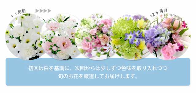 毎月お届け 生花 花の定期便 月命日 そらコース12ヶ月 送料無料 アレンジメント 花束 お悔やみ 命日 ギフト お供えの通販はau Pay マーケット 花まりか