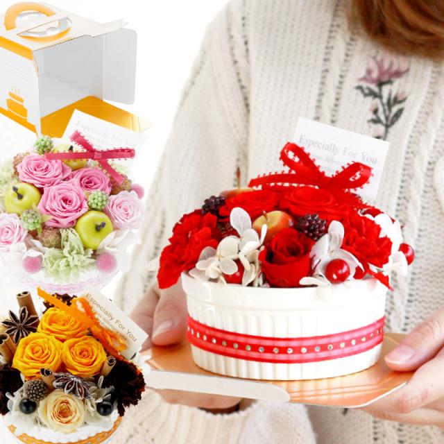 即日発送 16時〆切 母の日 ギフト 誕生日祝い フラワーケーキ Collection コレクション 送料無料 プリザーブドフラワー 贈り物 おの通販はau Pay マーケット 花まりか