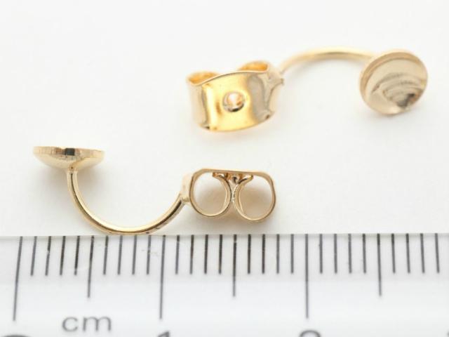 お椀付ピアスキャッチ 約17mm 皿約5mm 1ペア 2ヶ ゴールド バックキャッチ ピアス金具 アクセサリーパーツ 手芸材料 ビーズ素材 部品の通販はau Pay マーケット アクセサリーパーツの店 紗や工房