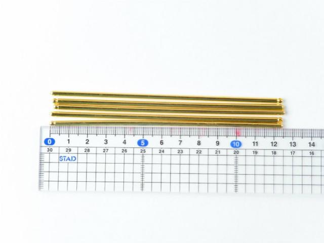 かんざしパーツ 一本挿し 約12 5cm 5本 ゴールド 通し穴付き一本簪 1穴 ヘアースティック ヘア金具 髪飾り 手芸材料 和雑貨 素材 部品の通販はau Pay マーケット アクセサリーパーツの店 紗や工房