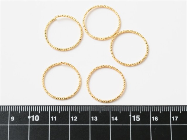 デザイン丸カン 国内本金メッキ製 ゴールド 直径20mm 線径1.2mm 5個 リング 基本 基本材料 マルカン キーホルダー ネックレス ピアス  イ｜au PAY マーケット