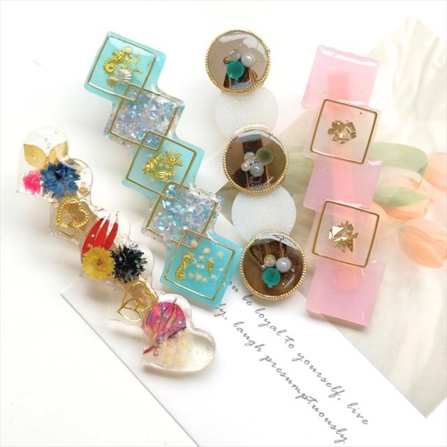 ハンドメイド レジン  ヘアピン♡303 ハンドメイド レジン ヘアピン♡303