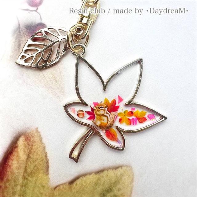 Resin club(レジンクラブ) 埋め込みレジンシール 透けてる紅葉