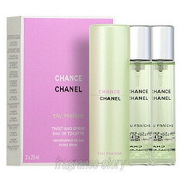 シャネル CHANEL チャンス オーフレッシュ ツイスト&スプレー 20ml×3 EDT 〔2リフィル〕 SP fs 【香水 レディース】【即納】