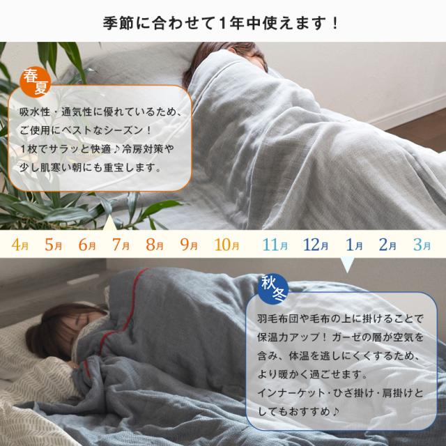 ギフト) ガーゼケット＋枕カバー ギフトセット 今治 シングル ビレア 5