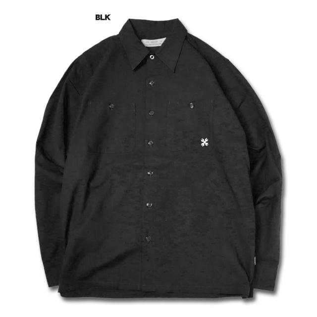 BLUCO(ブルコ)OL-0109 STANDARD WORK SHIRT L/S 7色(L.BLU/WHT/NVY/BLK/S.BLU.STP/OLV.STP/BEG.STP)_1