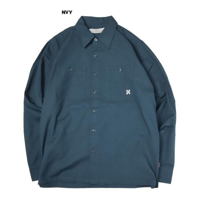 BLUCO(ブルコ)OL-0109 STANDARD WORK SHIRT L/S 7色(L.BLU/WHT/NVY/BLK/S.BLU.STP/OLV.STP/BEG.STP)_4