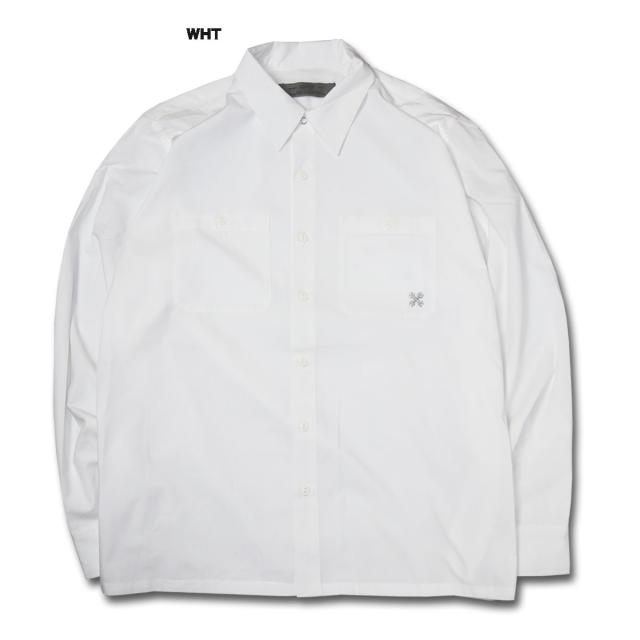 BLUCO(ブルコ)OL-0109 STANDARD WORK SHIRT L/S 7色(L.BLU/WHT/NVY/BLK/S.BLU.STP/OLV.STP/BEG.STP)_2