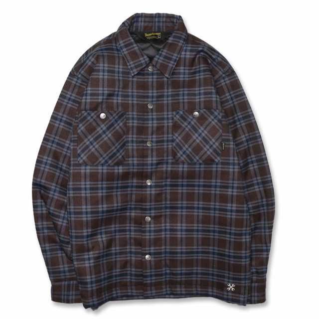 BLUCO/QUILTHING FLANNEL SHIRT(OLV)L-