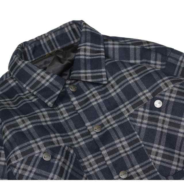 BLUCO(ブルコ) OL-046-022 QUILTING FLANNEL SHIRTS 3色(BRN/NVY/OLV