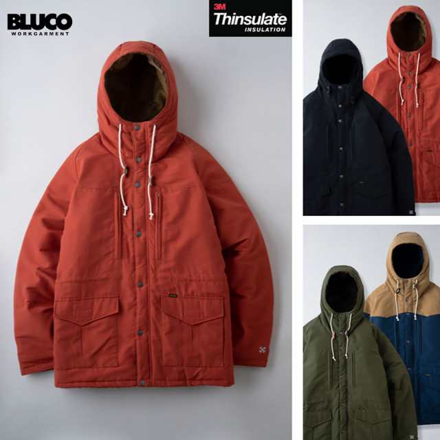 BLUCO(ブルコ) OL-047-022 MOUNTAIN PARKA 4色(BLK/B.RED/OLV/NVY-KHK