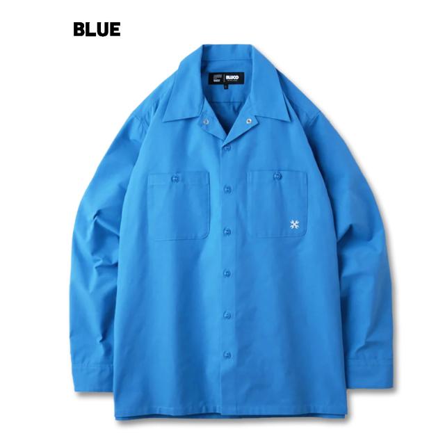 BLUCO(ブルコ) OL-11-109 STANDARD WORK SHIRTS L/S7色(BLK/NVY/BLU/KHK/WHT-STP/GRY-STP/SAX-STP)_3