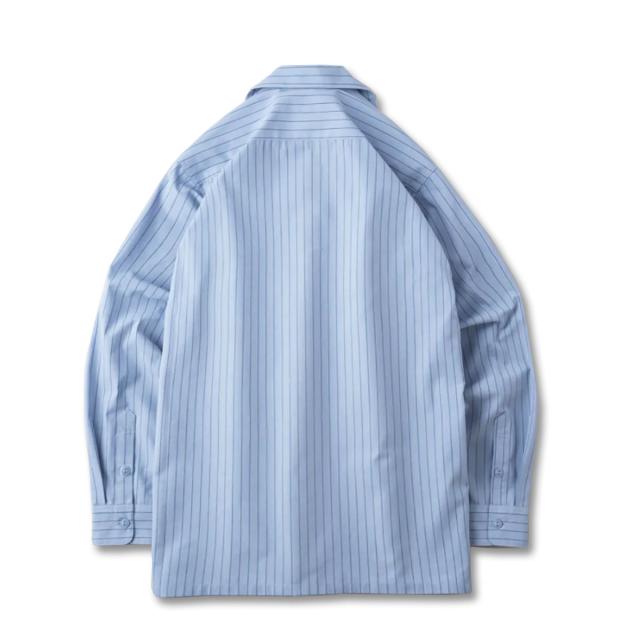 BLUCO(ブルコ) OL-11-109 STANDARD WORK SHIRTS L/S7色(BLK/NVY/BLU/KHK/WHT-STP/GRY-STP/SAX-STP)_8