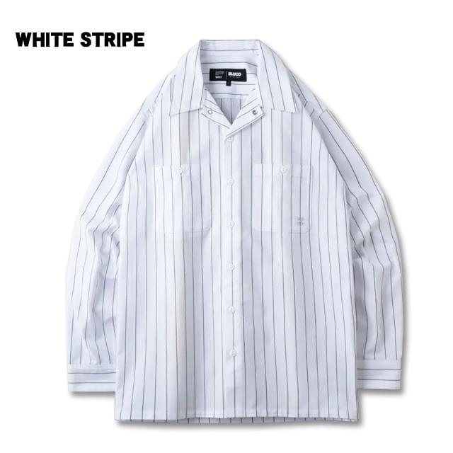 BLUCO(ブルコ) OL-11-109 STANDARD WORK SHIRTS L/S7色(BLK/NVY/BLU/KHK/WHT-STP/GRY-STP/SAX-STP)_5