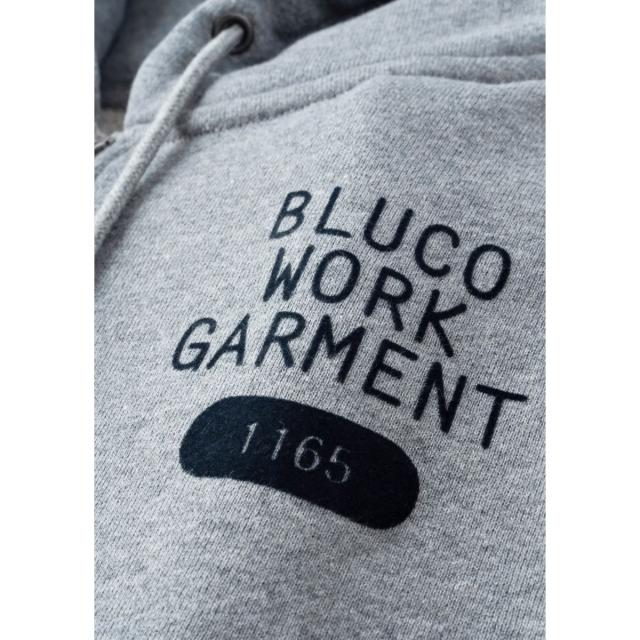 ☆セールプライス!!BLUCO(ブルコ) OL-13-015 HEAVY PILE SWEAT HALF ZIP HOODIE -1165- 3色(BLK/NVY/GRY)