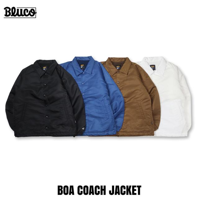 BLUCO(ブルコ) OL-31-020 BOA COACH JACKET 4色(BLACK/BLUE/BROWN/WHITE)