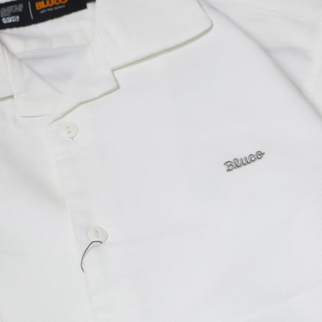 BLUCO(ブルコ) OL-21-019 ストレッチ サマーコールシャツ S/S 4色(BLACK/BLUE/GRAY/IVORY)_5