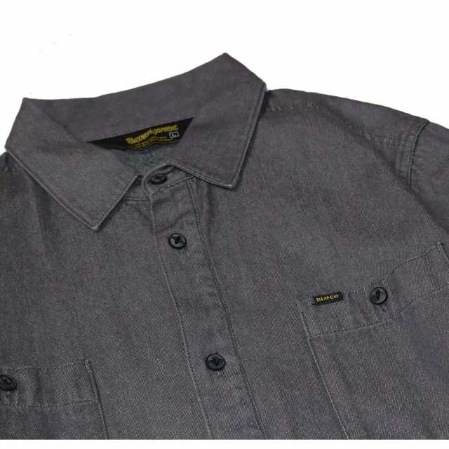 BLUCO(ブルコ) OL-1122 DENIM WORK SHIRT 3色(NVY/BLK/BLU)