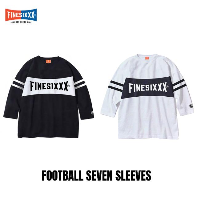 FINESIXXX(ファインシックス) FOOTBALL SEVEN SLEEVES 2色(ブラック/ホワイト)