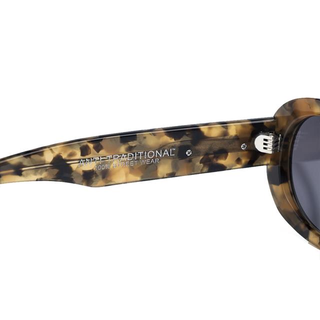 FLUTTER(フラッター) Acetate Narrow Oval Glasses DEMIフレームx