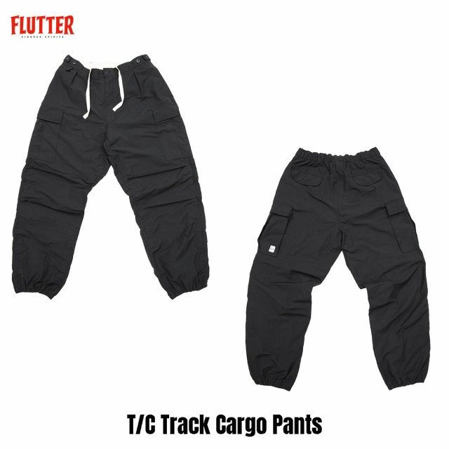 FLUTTER T/C Track Cargo Pants BLACK