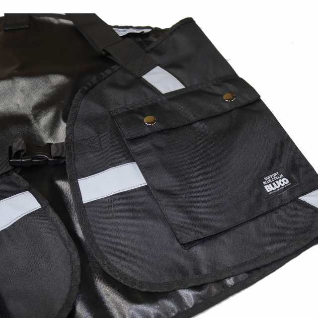 BLUCO(ブルコ) OL-1306 UTILITY VEST -Reflector- 2色(BLK/ORG)の通販